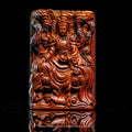Three-dimensional wooden sculpture of the Nine-Tailed Fox