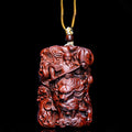 Three-dimensional wooden sculpture of Leizu