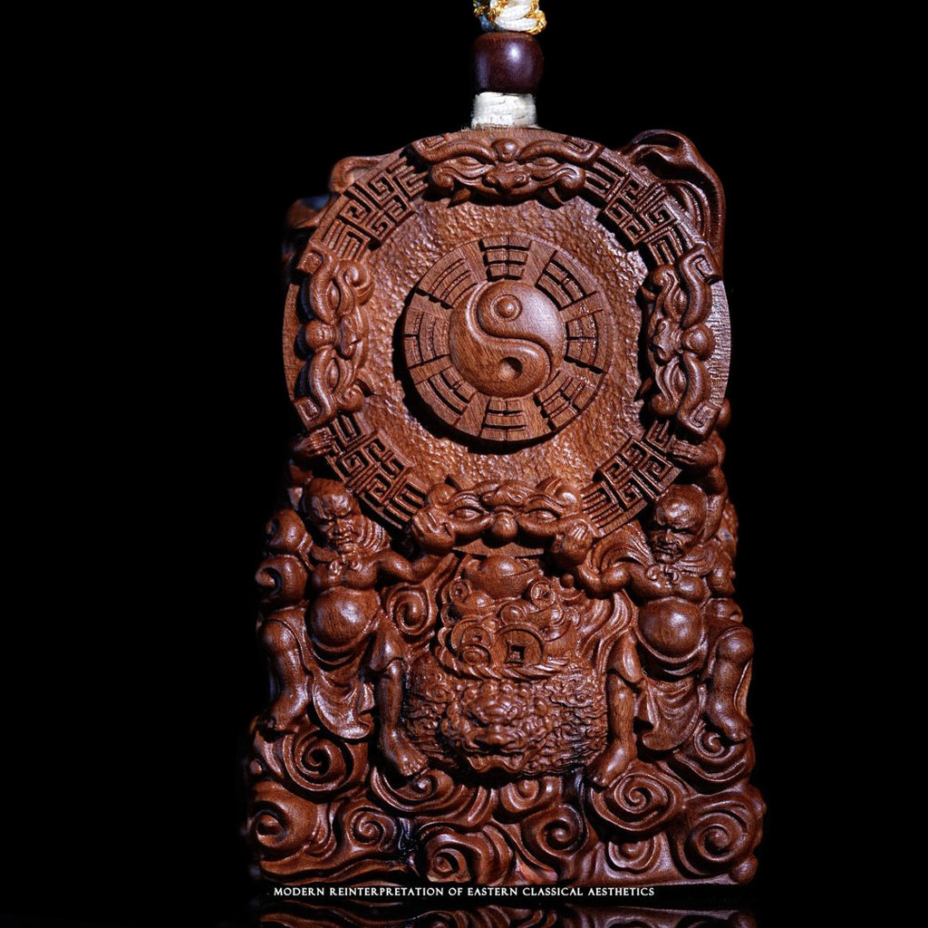 Three-dimensional wooden sculpture of Zhong Kui