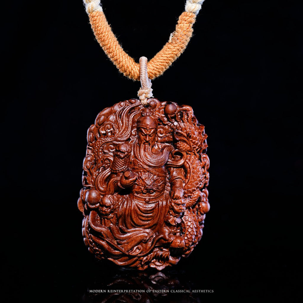 Small three-dimensional wooden sculpture of Guan Gong
