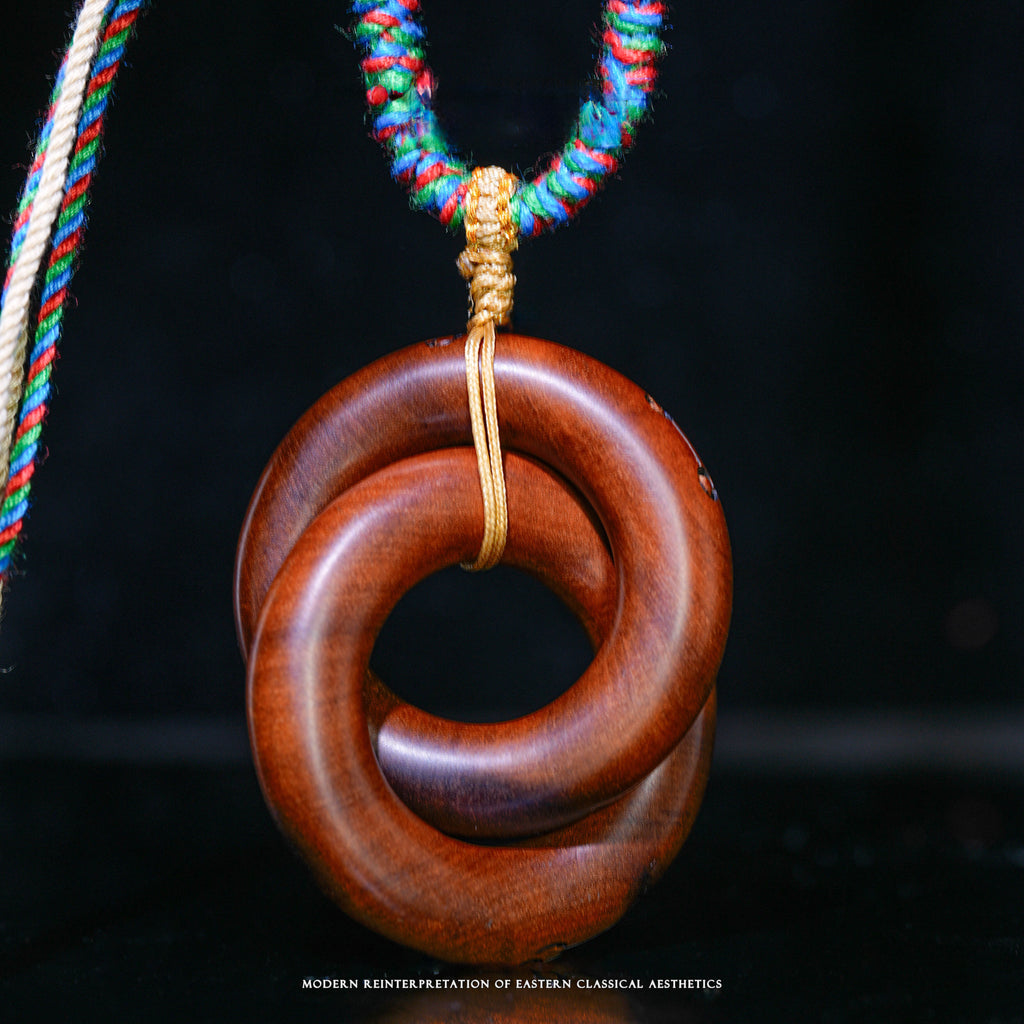 Thunderstruck Wood Carved Qiankun Ring