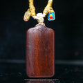 Lightning-struck wood Wushi plaque carving