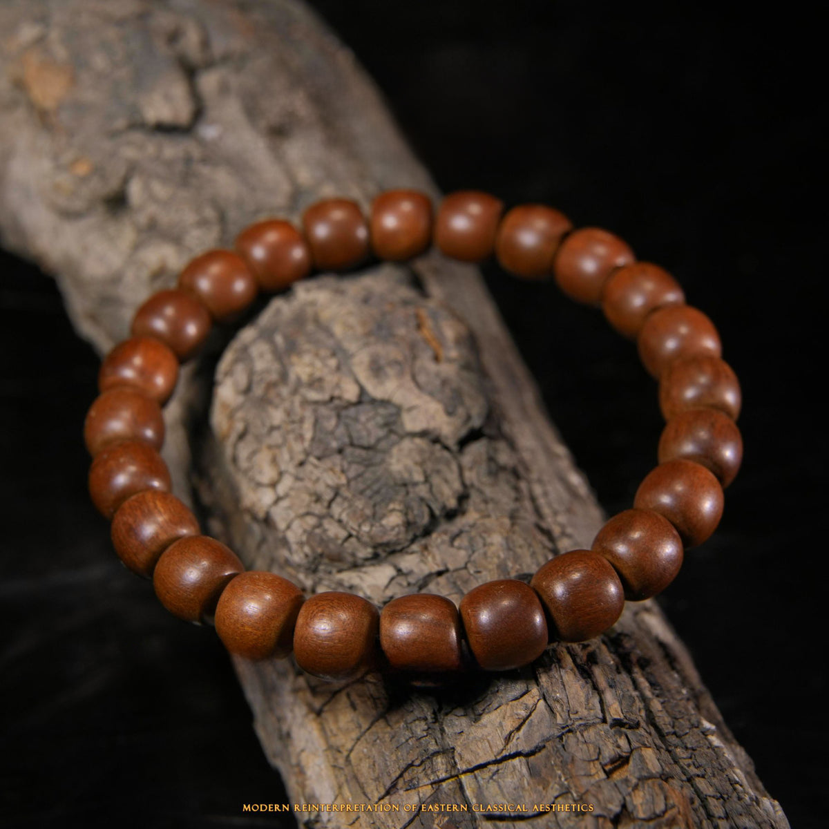 Thunderstruck Wood Bead Bracelet