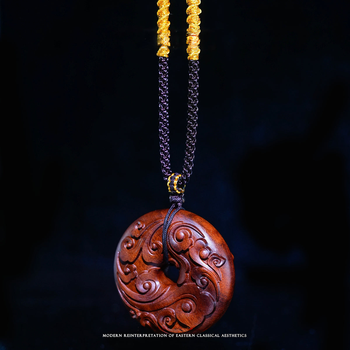 Three-dimensional wooden Peace Buckle carving