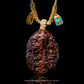 Three-Dimensional Carved Wooden Dragon Pendant