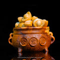 Thunderstruck Wood Carved Treasure Bowl