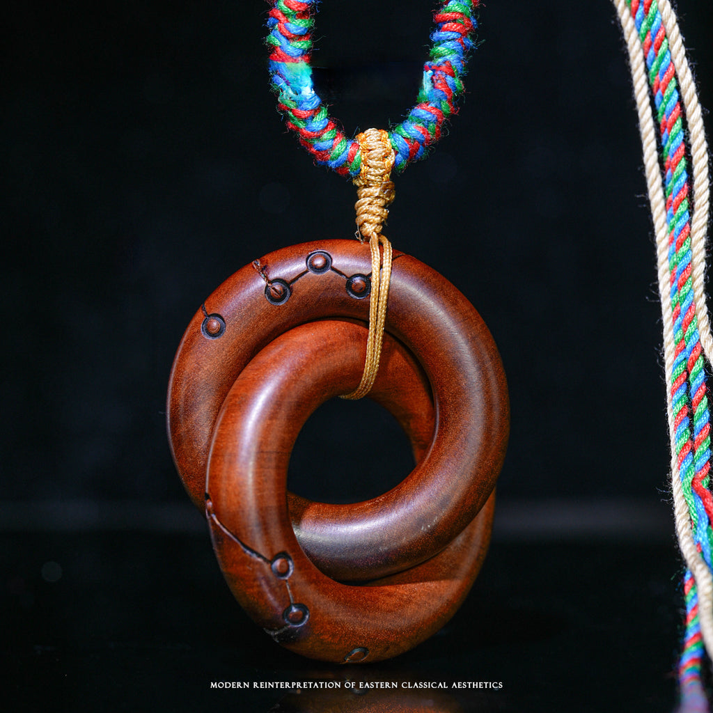 Thunderstruck Wood Carved Qiankun Ring
