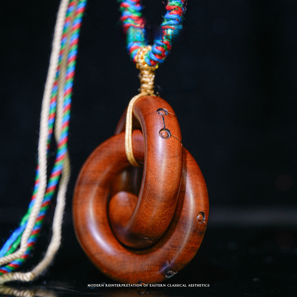 Thunderstruck Wood Carved Qiankun Ring