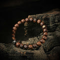 Thunderstruck Wood Carved Hunyuan Bead Bracelet